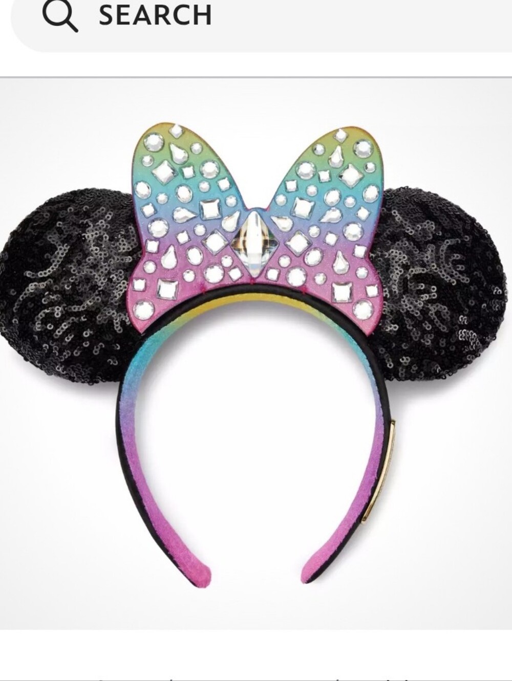 NWT Minnie Mouse Ear Headband for Adults, Disneyland Resort 70th Anniversary